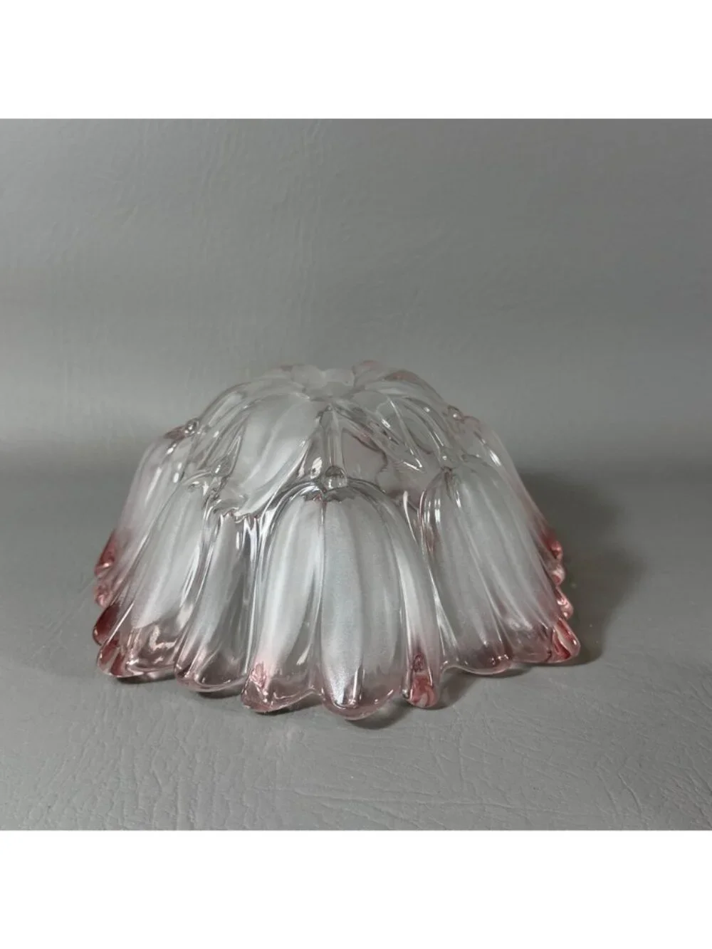 Vintage Arcoroc France Pink Tulip Glass Bowl 7.5